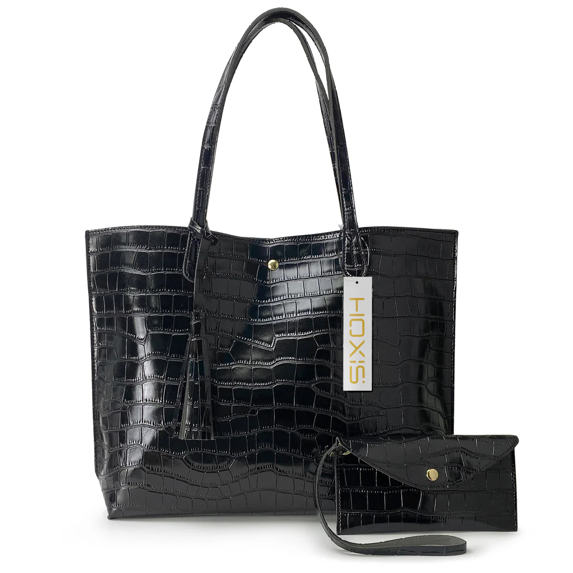 Minimalist Clean Cut Tote Black