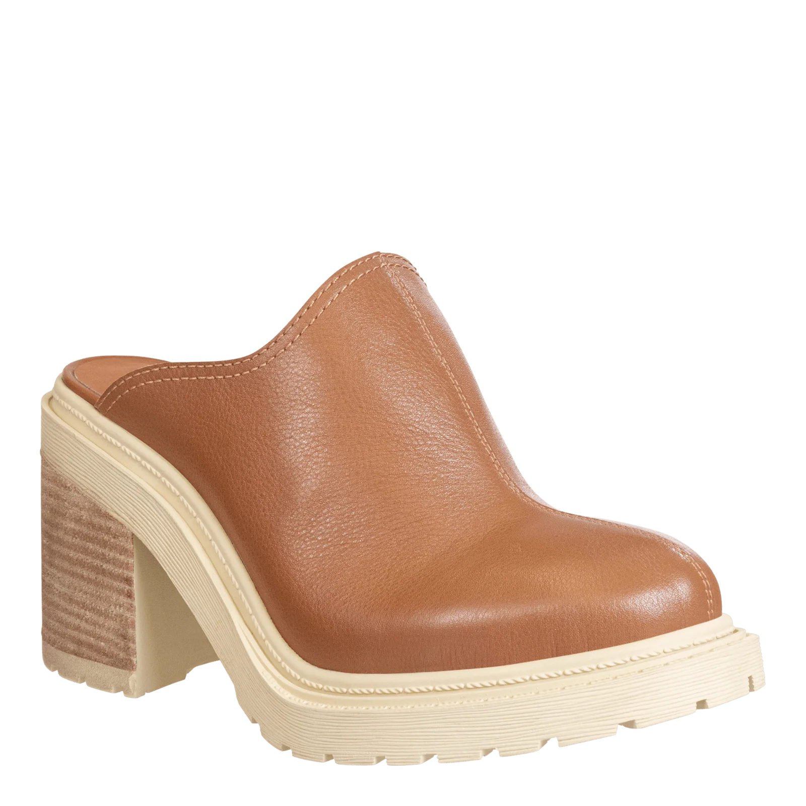 Rise Slip-On Heeled Mule 鈥?Camel